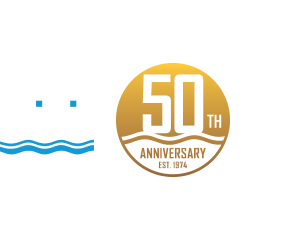 HST Logo and 50th Anniversary Badge in Footer